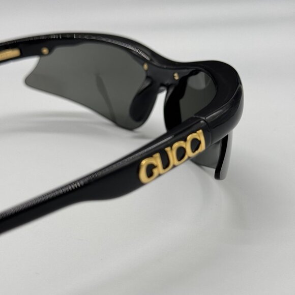 NEW GG1774S 006 GUCCI BLACK GREY MASK UNISEX GUCCI SUNGLASSES - Picture 8 of 11